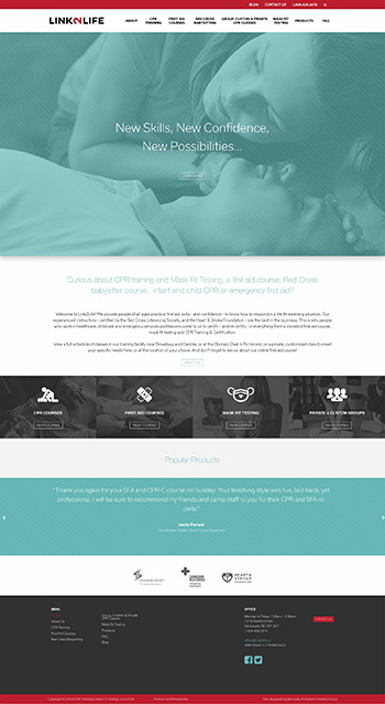 link2life.ca - as part of Kennedy Anderson Creative Group, custom WordPress theme