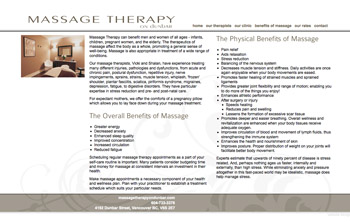 massagetherapyondunbar.com - simple and elegant website that uses jQuery to add specific interest